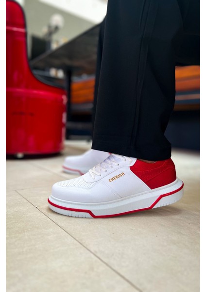 CH075 - Cbt Signature Erkek Ayakkabı Beyaz/kırmızı fiyatları