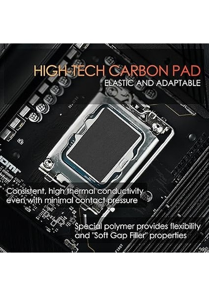 Grizzly Carbonaut - Carbon Termal Ped - Yapışmaz, Esnek ve Tekrar Kullanılabilir - Çok Yüksek Isı Iletkenliği - Elektrik Iletir! (31 × 25 × 0,2 Mm) modelleri