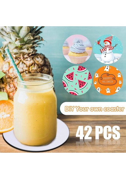 Yuvarlak Süblimasyon Boş Coaster Süblimasyon Boş Coaster Süblimasyon Isı Transfer Coaster Sıcak Preslenmiş Coaster 168PCS (Yurt Dışından) fırsatları