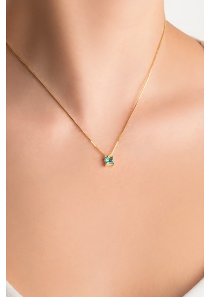 Mira 18 Ayar Sarı Altın Kaplama 43 cm Gümüş Kolye fiyatları