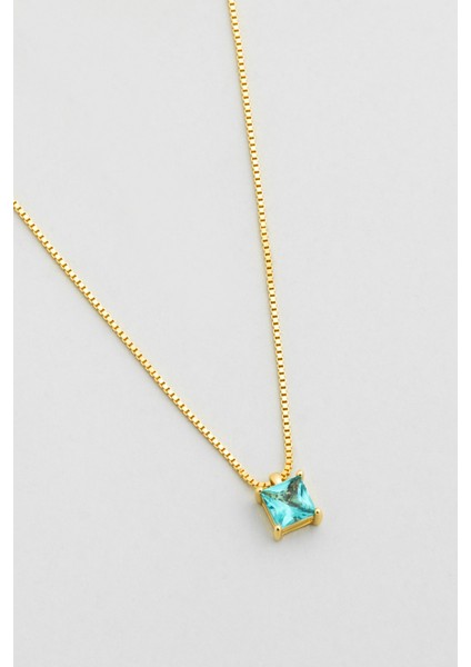 Mira 18 Ayar Sarı Altın Kaplama 43 cm Gümüş Kolye indirimleri