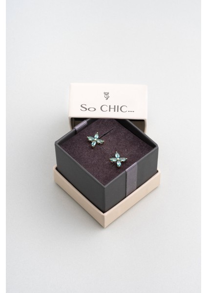 Afrodit 18 Ayar Sarı Altın Kaplama Gümüş Papatya Küpe indirimleri