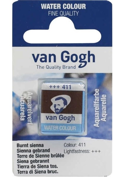 Van Gogh 1/2 Tablet Sulu Boya 411 Burnt Sienna