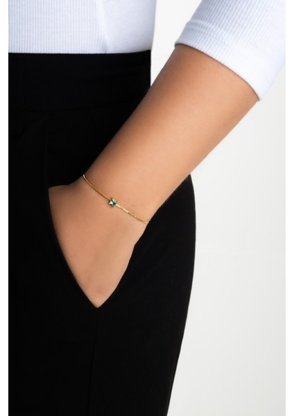 Ocean 18 Ayar Sarı Altın Kaplama Gümüş Ayarlanabilir Gümüş Bileklik fırsatları