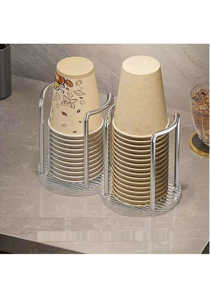 2x Kağıt Kupa Dispenser Kupa Tutucu Kupa Organizatörü Depolama Partisi Kupası Dispenser Ağız Garde Durulama Kupa Tutucu 23X13CM B (Yurt Dışından) modelleri