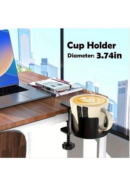 Masa Bardağı Tutucu Içecek Tutucu Kelepçe Masası Organizatör Üzerinde Güçlü Çıkarılabilir Klip (Yurt Dışından) fırsatları