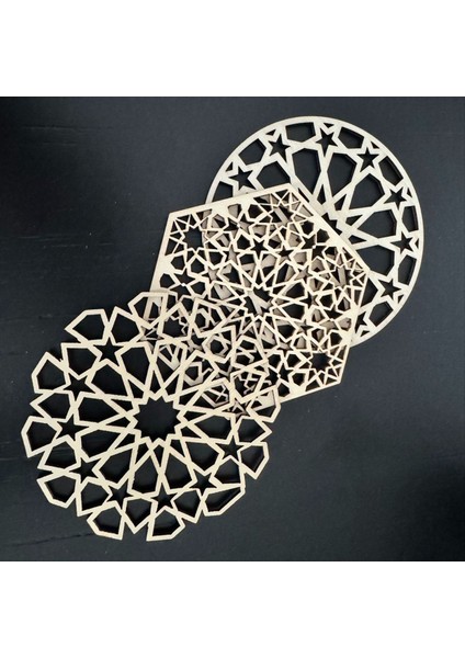 12 Adet Ahşap Bardak Altlıkları Kupa Ped Istiflenebilir Kahve Fincanı Placemats Içi Boş Fincan Pedler Masa Üstü Koruma Aksesuarları (Yurt Dışından) fırsatları