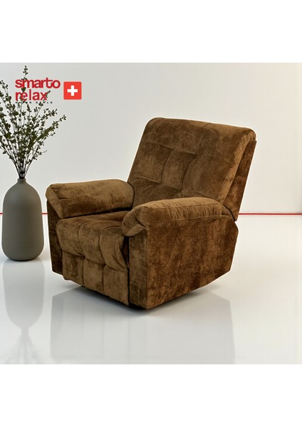 TV Koltuğu Berjer – Roma Serisi, Manuel Mekanizmali Sırt Dayama Mekanizmalı, Ergonomik Tasarım, Kadife Polyester Kumaş, Dekoratif Tekli Koltuk (Salon/Oturma Odası) fırsatları