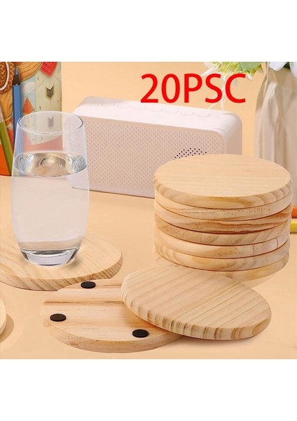 40 Adet Bitmemiş Ahşap Bardak Altlıkları Kaymaz Silikon Noktaları Olan El Sanatları Için 4 Inç Yuvarlak Boş Ahşap Bardak Altlıkları (Yurt Dışından) indirimleri