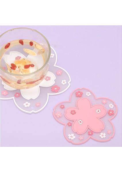 Sakura Çay Bardağı Mat Sakura Coaster Yalıtım Masa Paspasları Çay Süt Mücevher Kupa Bardaklar Pembe (Yurt Dışından) indirimleri