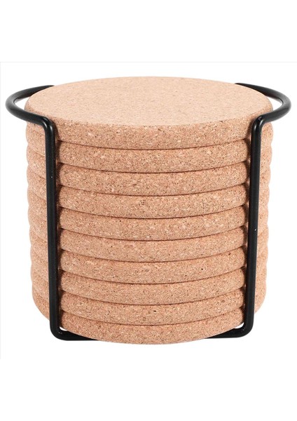 Metal Tutucu Depolama Caddy ile Içecekler Için Yuvarlak Bardak Altlıkları Soğuk Içecekler Için Yeniden Kullanılabilir Tabaklar Şarap Bardak Fincan (Yurt Dışından) fiyatları