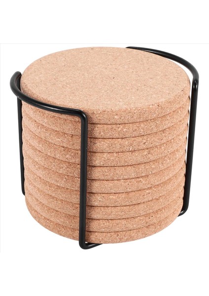 Metal Tutucu Depolama Caddy ile Içecekler Için Yuvarlak Bardak Altlıkları Soğuk Içecekler Için Yeniden Kullanılabilir Tabaklar Şarap Bardak Fincan (Yurt Dışından) modelleri