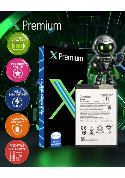 Xpremium Xiaomi Redmi Note7 Uyumlu Batarya Pil Süper Yüksek Kalite 3900 Mah BN4A
