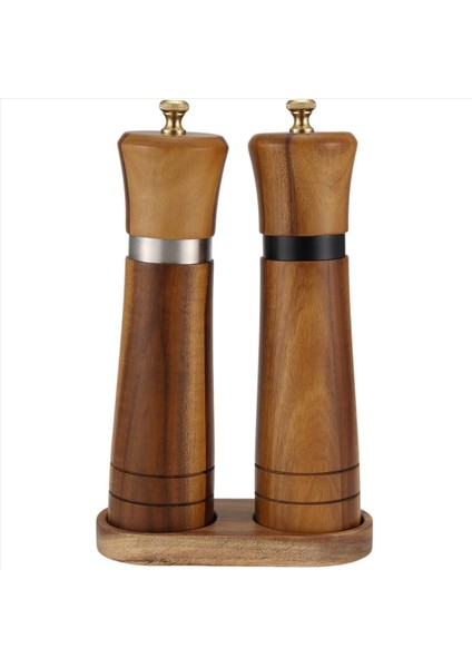 Tuz ve Karabiber Öğütücü Seti Ahşap Tuz ve Karabiber Değirmeni Çalkalayıcı Kolay Ayarlanabilir Seramik Kaba Büyük Doldurulabilir (Yurt Dışından) fiyatları