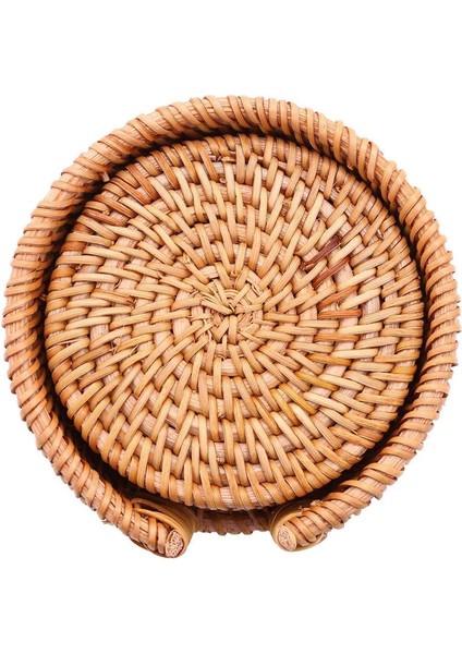 36PCS/ Içecek Bardak Altlıkları Kungfu Çay Aksesuarları Yuvarlak Sofra Takımı Placemat Rattan Dokuma Kupa Mat Pad Çapı 8cm (Yurt Dışından) fırsatları