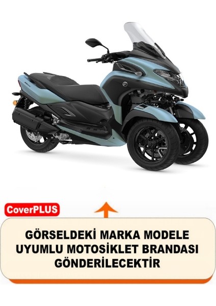 Yamaha Tricity 300 Branda (Arka Çanta Uyumlu) Motosiket Brandası (Siyah Renk) Motor Örtüsü Çadır Su Geçirmez Motosiklet Kılıfı Motor Brandası fiyatları