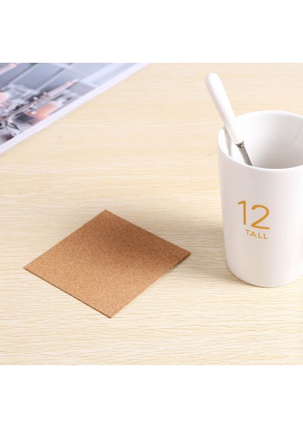 Kendinden Yapışkanlı Bardak Altlıkları Cork Paspaslar ve Diy El Sanatları Malzemeleri Için Destek Tabakaları (40 Kare) (Yurt Dışından) indirimleri
