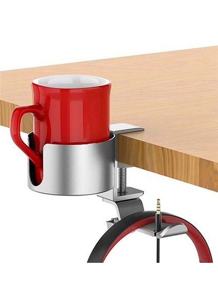 Masa Kupası Tutucu 2&#39 Si Masa Kupası Tutucu Kulaklık Askı ile Masa Kupası Tutucu Masa Veya Masa Gümüş Için Anti-Dökülme Bardağı Tutucu (Yurt Dışından) fiyatları