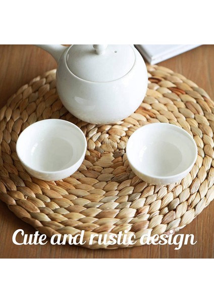 Seagrass Coasters Dayanıklı El Yapımı Su Sümbül Coaster Seti 12 Adet Içecekler Için Seagrass Coaster (Yurt Dışından) modelleri