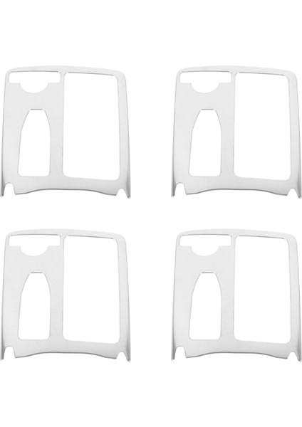 4x Araba Stil Iç Paslanmaz Çelik Sticker Su Kupası Tutucu Panel Trim Mercedes Benz C Sınıfı W204 2009-2014 Lhd (Yurt Dışından)