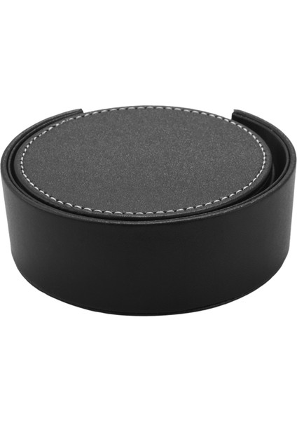 18X Deri Içecek Barınakları Yuvarlak Fincan Mat Pedi Ev ve Mutfak Için Siyah Kullanın (Yurt Dışından) fırsatları