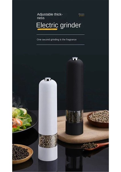 Tuz Karabiber Öğütücü Elektrikli Baharat Un Değirmen Değirmeni Ayarlanabilir Kaba Mutfak Barbekü Araçları Baharat Aletleri Kırmızı (Yurt Dışından) fırsatları