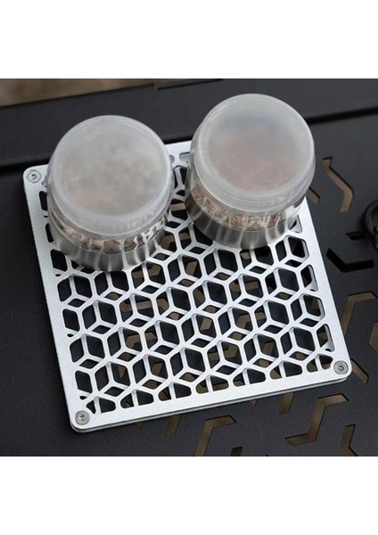 Paslanmaz Çelik Içecek Bardak Altlıkları Seti - Kaymaz Açık Kamp Için Çift Coaster Alkol Sobası ve Kupa Metal Paspas (Yurt Dışından) modelleri