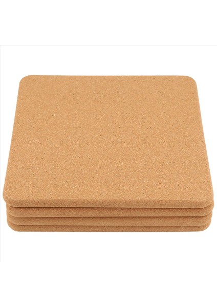 Sıcak Yemekler Için Yüksek Yoğunluklu Kalın Kare Ped 8 Inç Isıya Dayanıklı Çok Fonksiyonlu Coaster Cork Sıcak Pedler (Yurt Dışından) indirimleri