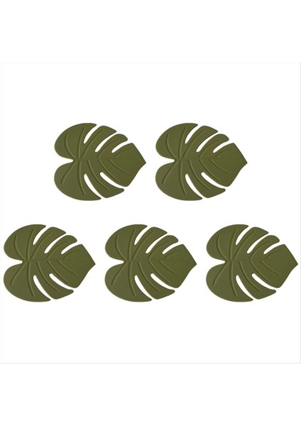 Silikon Coaster Fincan Pad Yaprak Şeklinde Yalıtım Pad Masalı Kupa Mat Yemek Masası Dekorasyon Sıcak Içki Tutucu (Yurt Dışından)