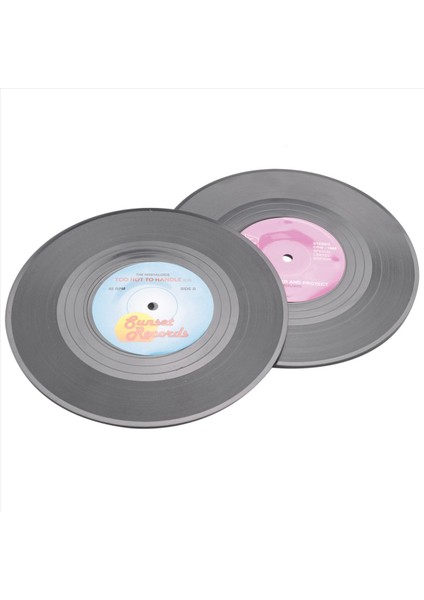 18 Yüzeyler Dönen Retro Vinil Disk Içecek Bardak Altlıkları (Yurt Dışından) modelleri