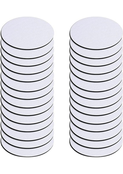 Yuvarlak Süblimasyon Boş Coaster Süblimasyon Boş Coaster Süblimasyon Isı Transfer Coaster Sıcak Preslenmiş Coaster 32PCS (Yurt Dışından)