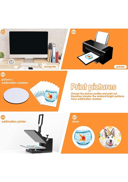 Yuvarlak Süblimasyon Boş Coaster Süblimasyon Boş Coaster Süblimasyon Isı Transfer Coaster Sıcak Preslenmiş Coaster 32PCS (Yurt Dışından) fırsatları