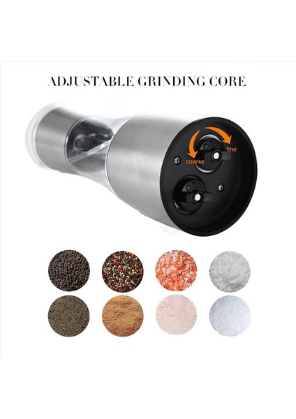 6x Biber ve Tuz Öğütücü 2 1 Inç Seramik Rotor Mutfak Aksesuarları ile Ayarlanabilir Kabalık ile Çift Değirmen Çalkalayıcı (Yurt Dışından) indirimleri