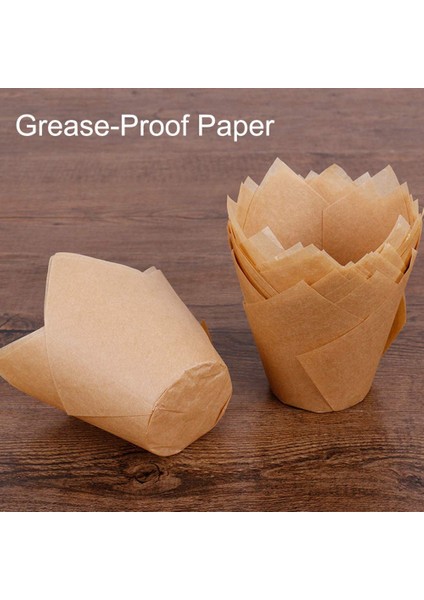 400 Adet Lale Cupcake Liner Pişirme Bardakları Kağıt Cupcake ve Muffin Pişirme Bardakları Düğünler ve Doğum Günü Için (Yurt Dışından) modelleri