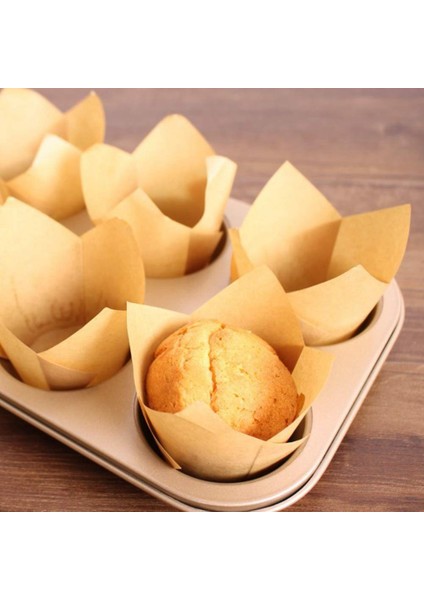 400 Adet Lale Cupcake Liner Pişirme Bardakları Kağıt Cupcake ve Muffin Pişirme Bardakları Düğünler ve Doğum Günü Için (Yurt Dışından) indirimleri