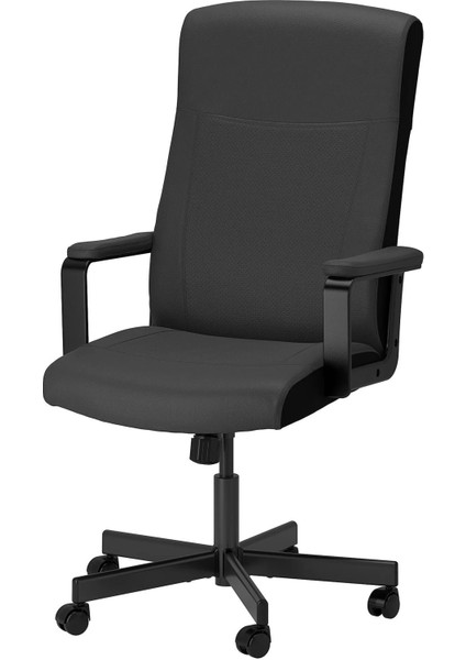 Mıllberget Çalışma Sandalyesi Murum Siyah Kolçaklı