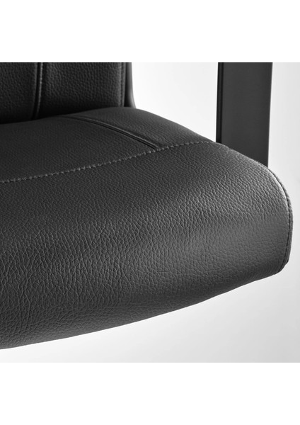 Mıllberget Çalışma Sandalyesi Murum Siyah Kolçaklı