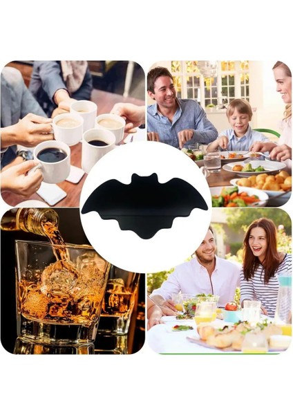Cadılar Bayramı Masa Bardak Altlıkları Akrilik Yarasa Şekli Içecek Fincanı Cadılar Bayramı Masa Placemats Ev Dekorasyon Mutfak (Yurt Dışından) fiyatları