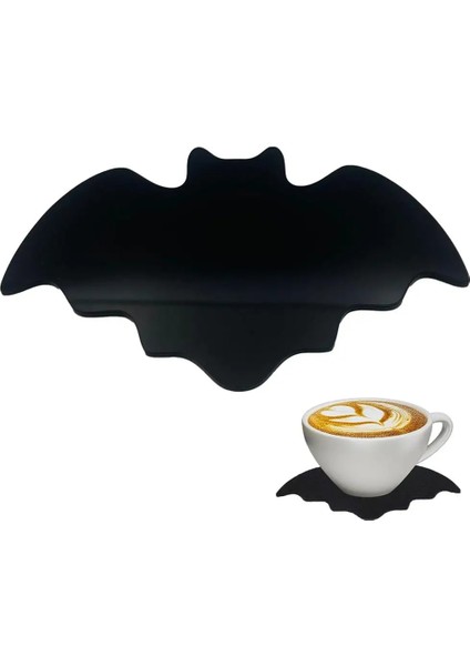 Cadılar Bayramı Masa Bardak Altlıkları Akrilik Yarasa Şekli Içecek Fincanı Cadılar Bayramı Masa Placemats Ev Dekorasyon Mutfak (Yurt Dışından) modelleri