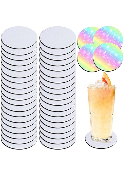 Yuvarlak Süblimasyon Boş Coaster Süblimasyon Boş Coaster Süblimasyon Isı Transfer Coaster Sıcak Preslenmiş Coaster 126PCS (Yurt Dışından) fiyatları