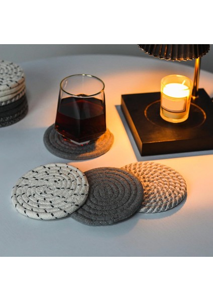 Içecek Bardak Altlıkları Deniz Sepeti Tutucu Seti 10 Adet Sehpa Için Boho Emici Bardak Altlıkları Büyük El Dokuma Sepeti (Yurt Dışından) indirimleri