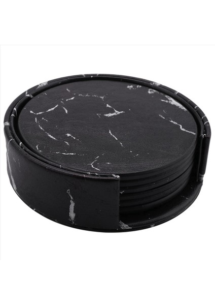 Tutucu ile 36 Parçalı Içecek Bardak Altlıkları Siyah Yuvarlak Fincan Mat Pedi Ev ve Mutfak Kullanımı (Yurt Dışından) indirimleri