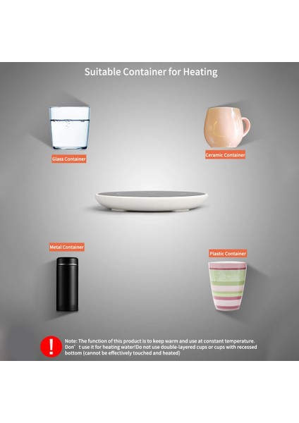 Kahve Kupa Isıtıcı ve Bardak Ofis Masası Kullanımı Için Isıtıcı Içecek Isıtıcı 18W Bardak Isıtma Mat Çay Isıtıcı Beyaz Ab Fiş (Yurt Dışından) indirimleri