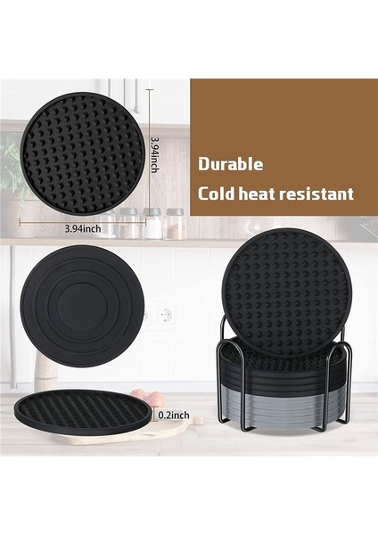 10 Paket Bardak Içecekler Için Silikon Coaster Tutucuyla Silikon Kılıfı (Yurt Dışından) fiyatları