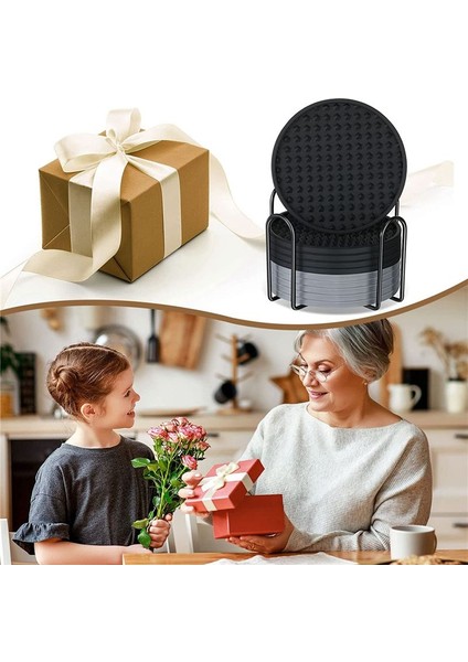 10 Paket Bardak Içecekler Için Silikon Coaster Tutucuyla Silikon Kılıfı (Yurt Dışından) indirimleri