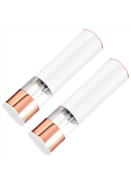 2pcs Otomatik Tuzlu Biber Öğütücü Elektrikli Baharat Fabrikası Pil Partılı Ayarlanabilir Kaba Mutfak Mutfak -Beyaz (Yurt Dışından)