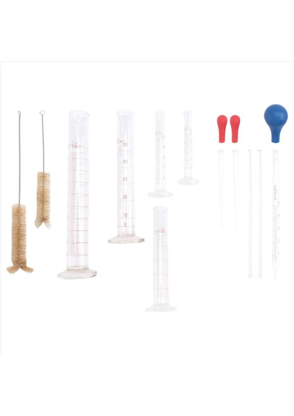 Dereceli Silindir Seti Pipetler/karıştırma Çubukları/temiz Fırça ile Silindir Ölçen Borosilikat Cam Ölçüm (Yurt Dışından) fırsatları