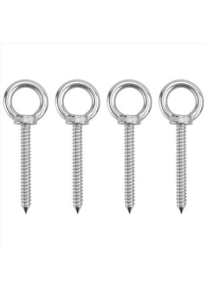 Ağır Hizmet Göz Kancaları Kendi Kendine Tapan Yeltici Vidalı Yük Kapasitesi 700LBS Göz Kancalarında Ağır Yorum Vidası (4 Pack- M10) (Yurt Dışından)