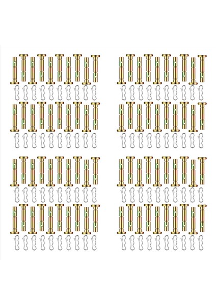 160 Adet Kesme Pimleri ve Cotter Pimleri 738-04124 ve 714-04040 Yedek Kesme Pimi ve Papyon Kilidi Cotter (Yurt Dışından)