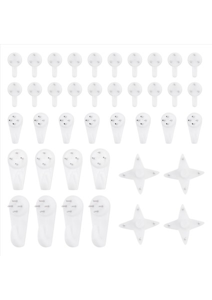 40PCS Görünmez Tırnak Vidaları Duvar Kancaları Resim Askıları Tracess Fotoğraf Kancası Çok Işlevli Resim Boyama Çerçevesi Askı (Yurt Dışından) fiyatları